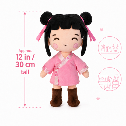 "Nini" Asian Plush Doll – Poco Pals