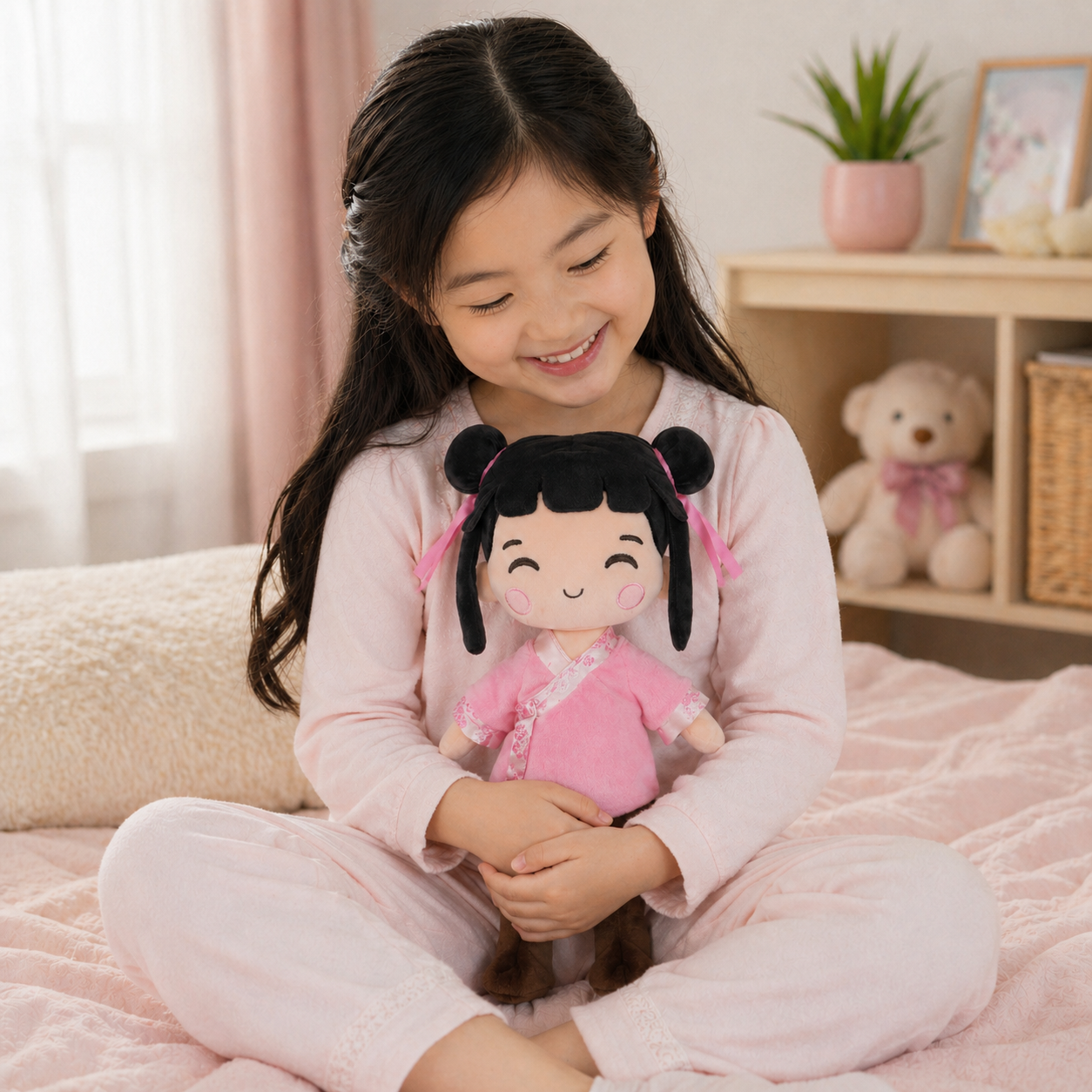"Nini" Asian Plush Doll – Poco Pals